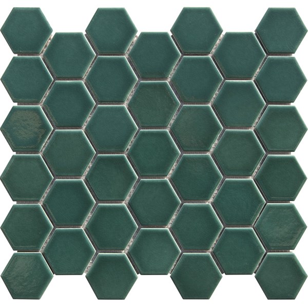 Porselen Mozaikler Hexagon Serisi Zümrüt CS-01-7