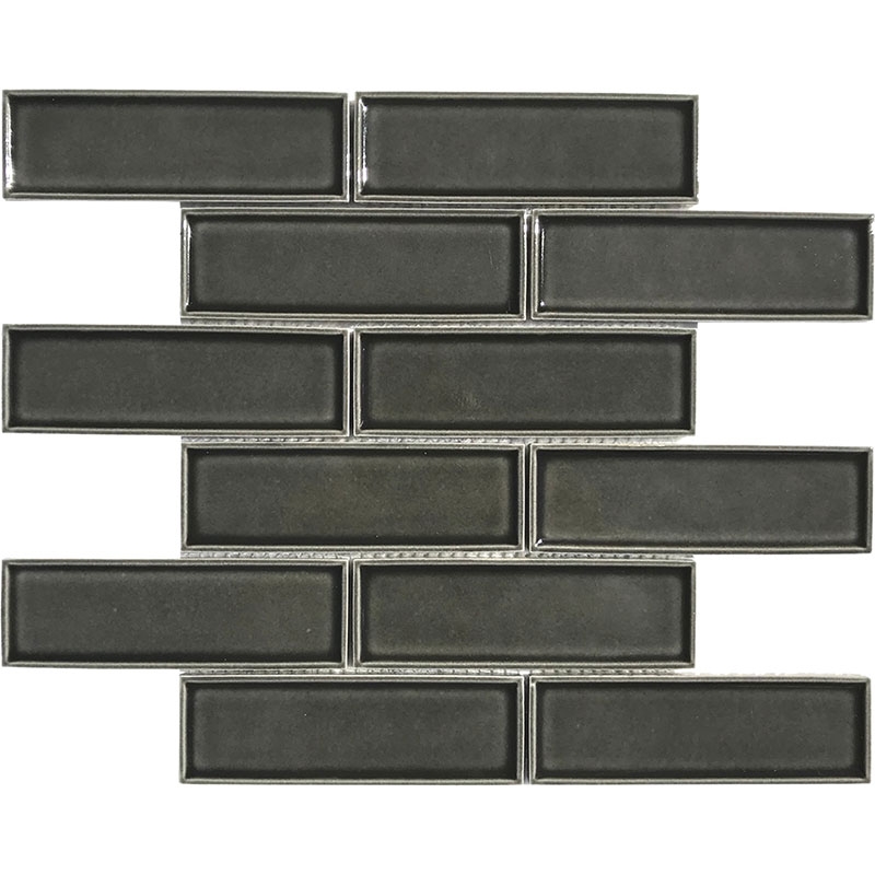 Porselen Mozaikler Bevelled Brick Serisi Gri CS-01-6