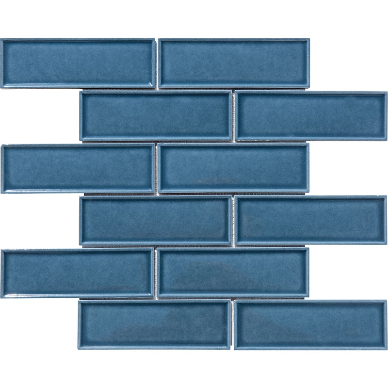 Porselen Mozaikler Bevelled Brick Serisi Kobalt CS-01-3