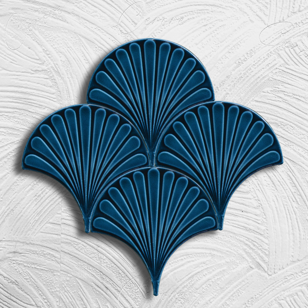 Austern Fliese Blau – BORHOME CS-01-4