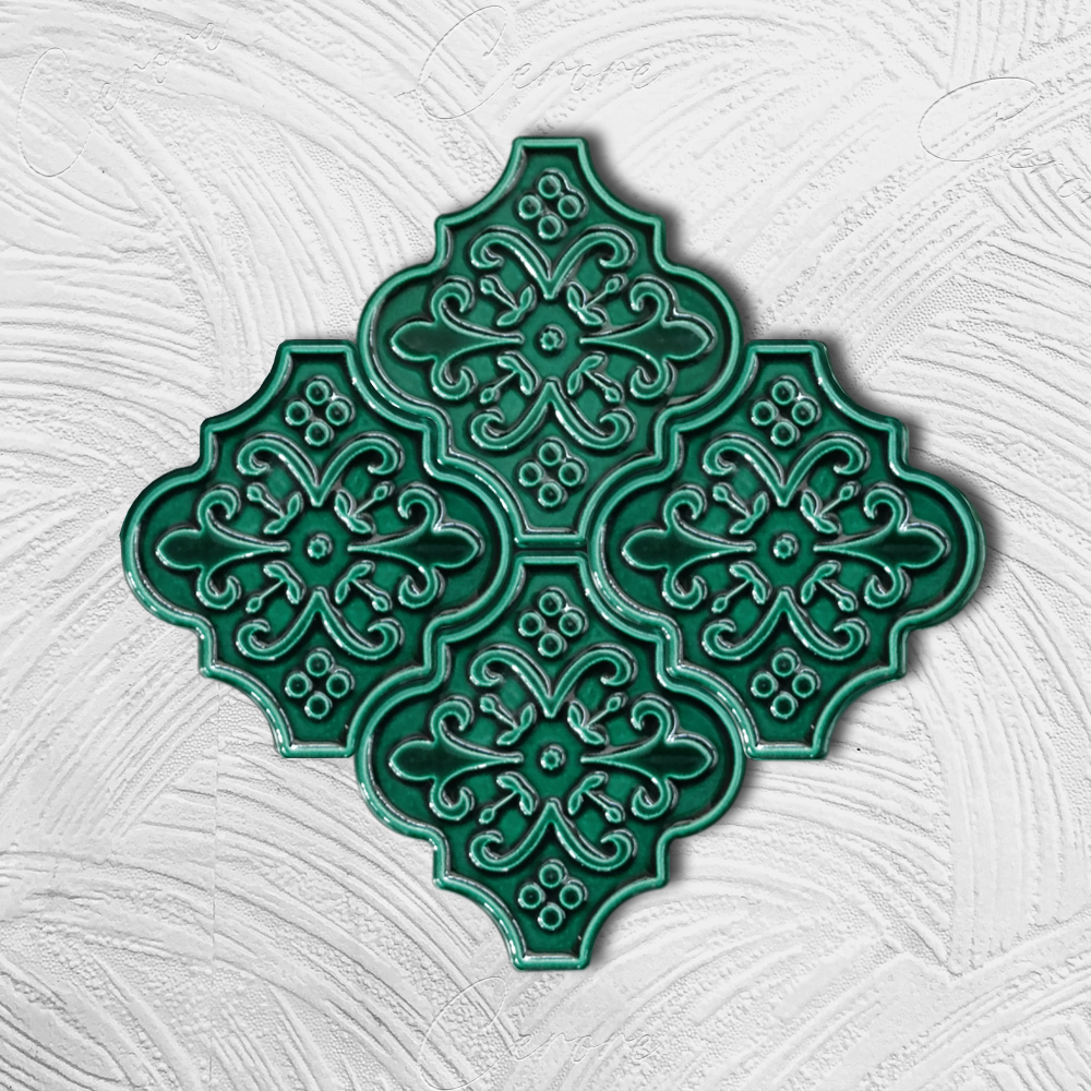 سلسلة Ottoman أخضر Ottoman بلاط BORHOME CS-04-1