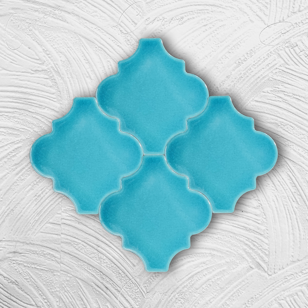 Ottoman Serisi Turkuaz Pane Karo BORHOME CS-03-1