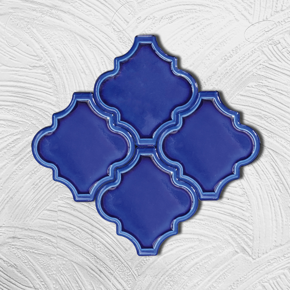 سلسلة Ottoman كوبالت نقش بارز بلاط BORHOME CS-01-3