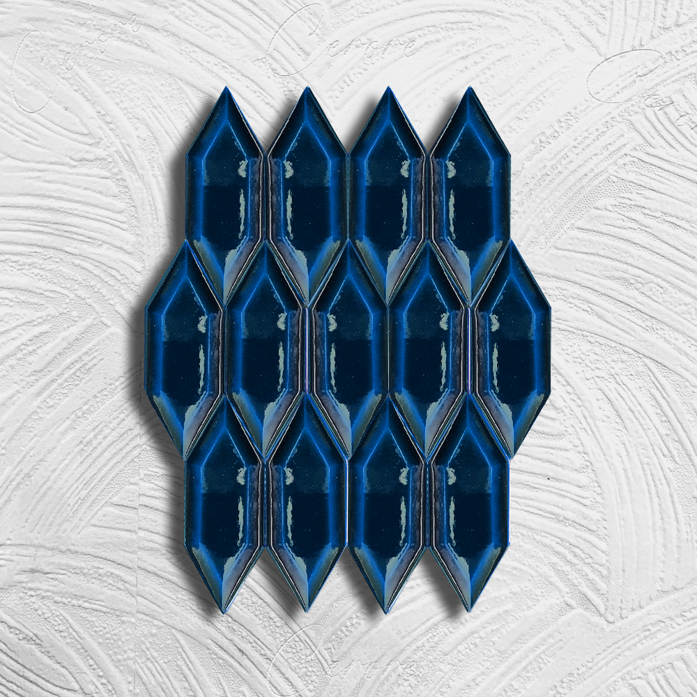 Feather Serie Blau Bose Fliese BORHOME CS-05-2