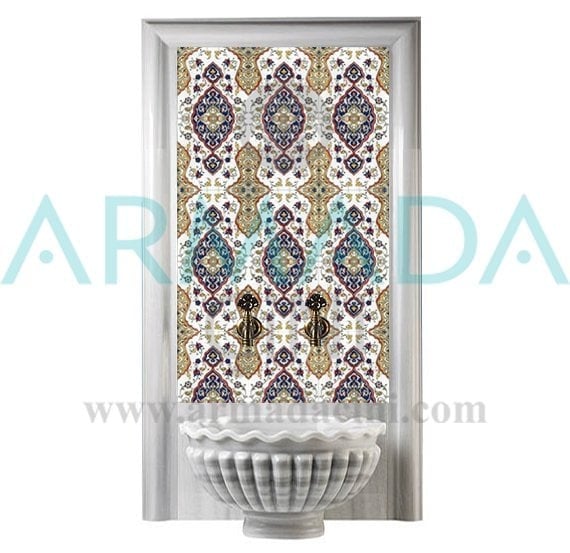 BORHOMEÇini 60x100 Cm SP 79 Osmanlı Serigraf Türk Hamamı Pano