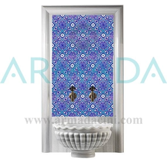 BORHOMEÇini 60x100 Cm Ac 12 Selçuk Serigraf Türk Hamamı Pano