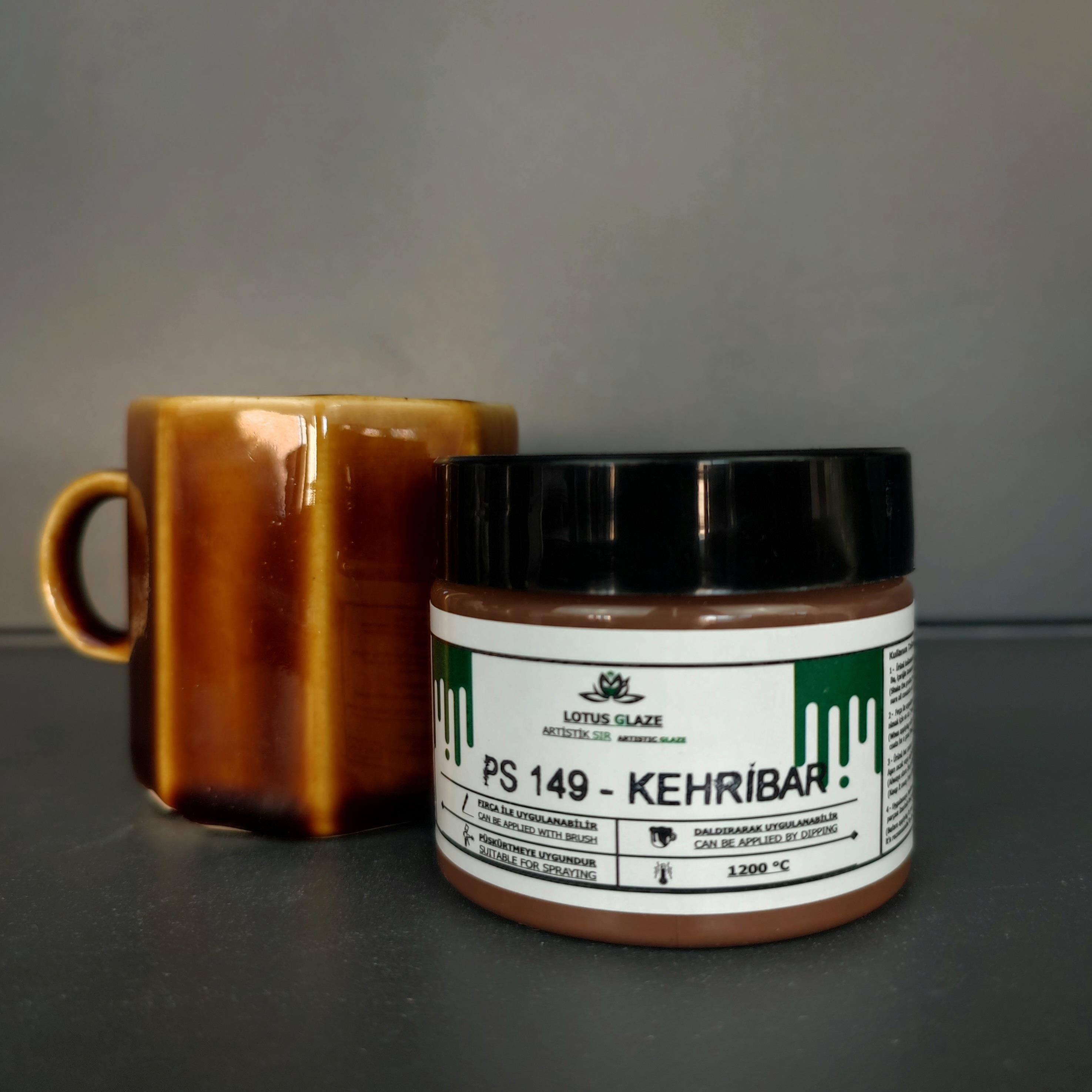 Lotus Glaze Artistik Stoneware sırı  - PS 149 Kehribar
