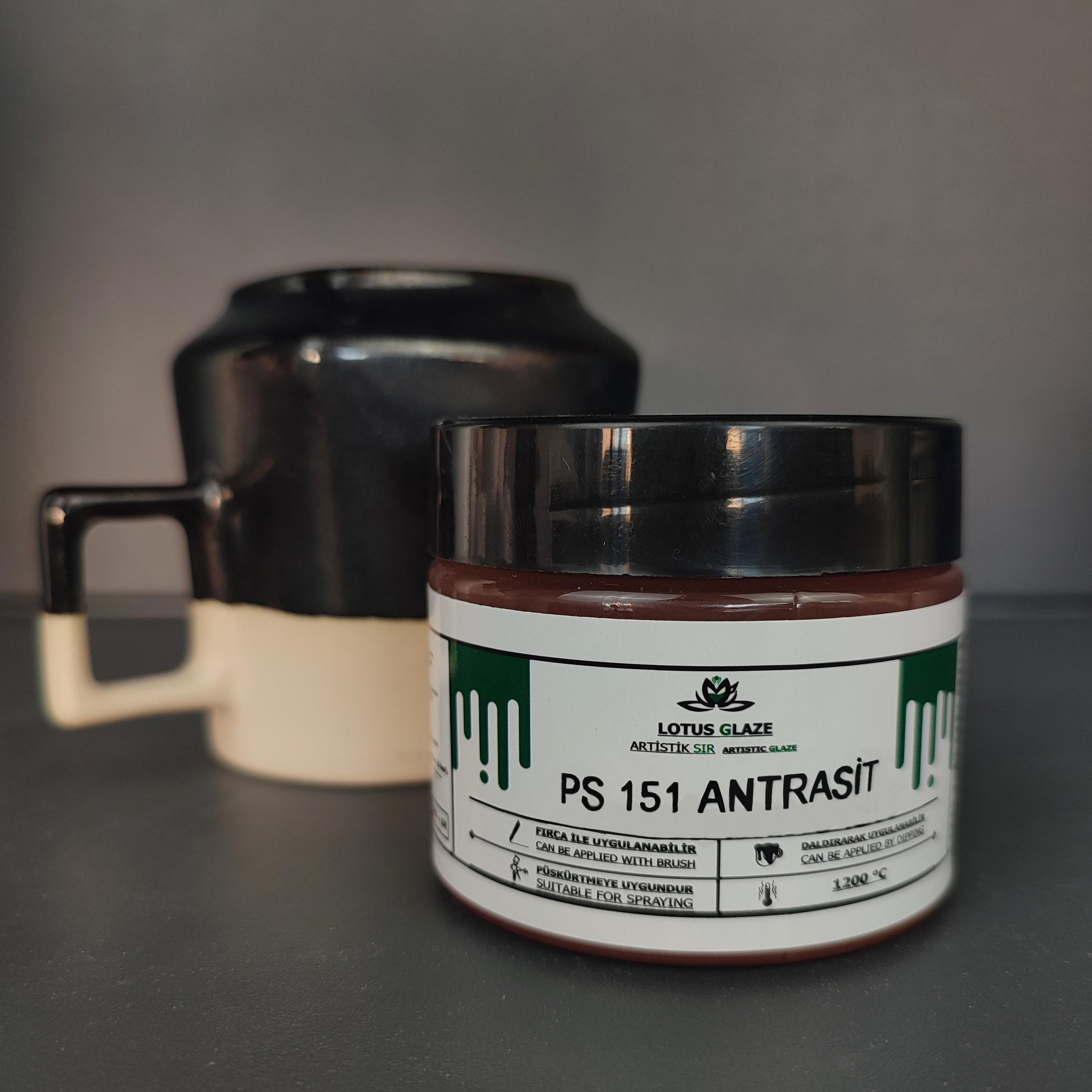 Lotus Glaze Artistic Stoneware Glaze  - PS 151 Antrasit