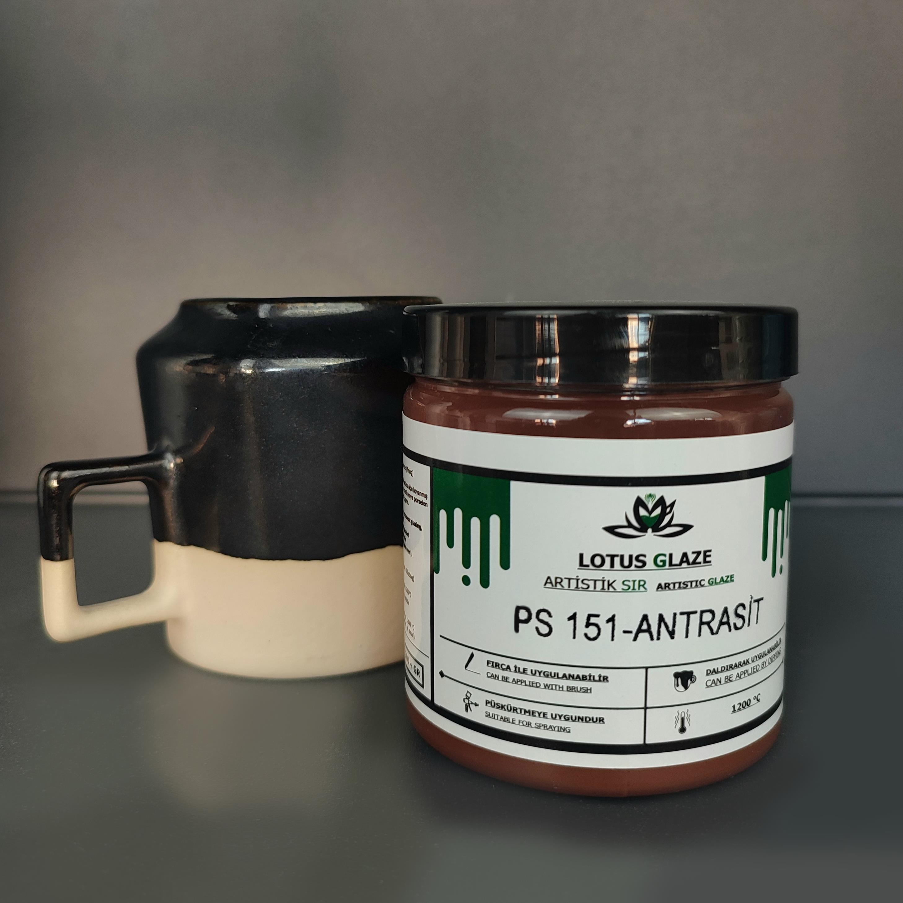 Lotus Glaze Artistic Stoneware Glaze  - PS 151 Antrasit