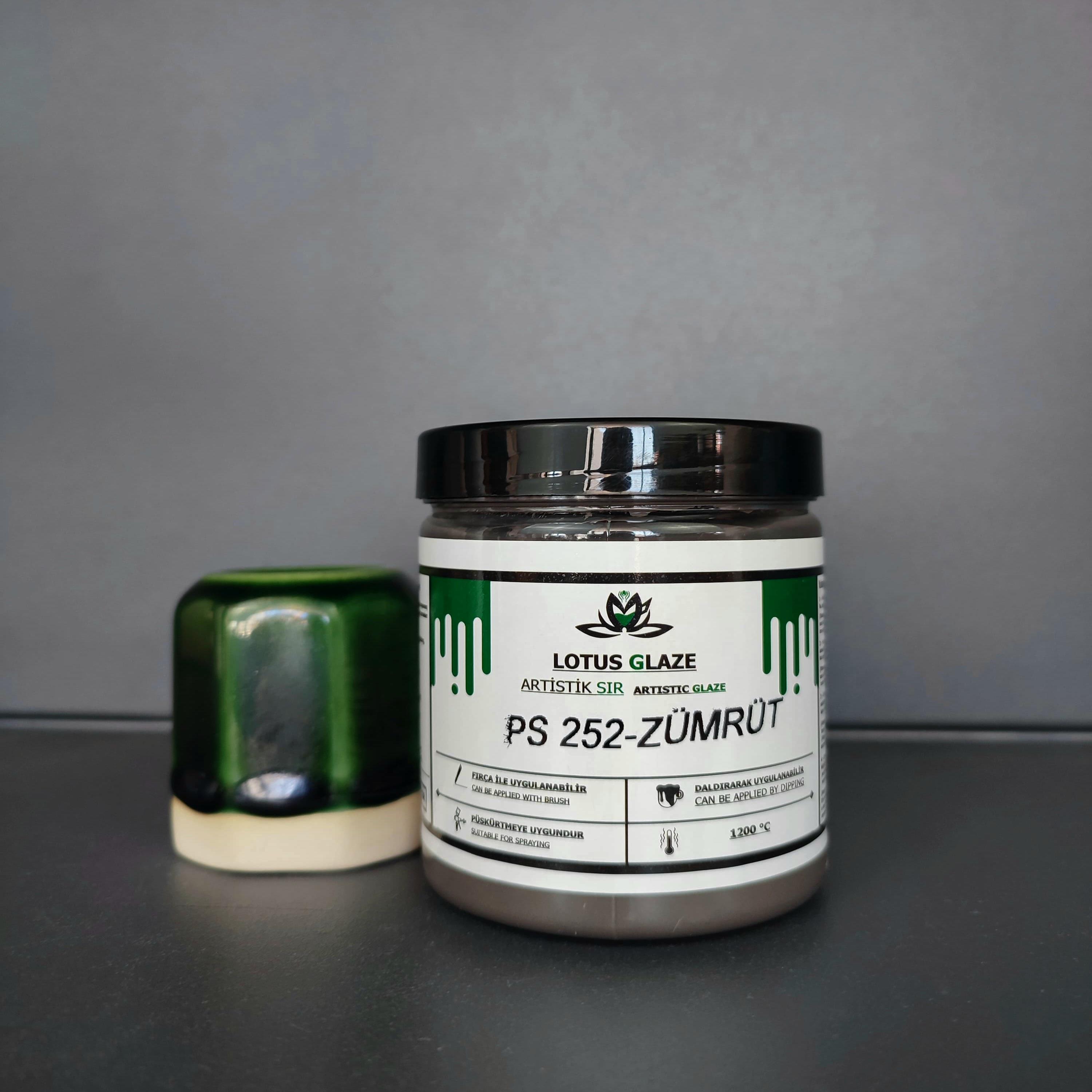 Lotus Glaze Artistic Stoneware Glaze  - PS 252 Zümrüt