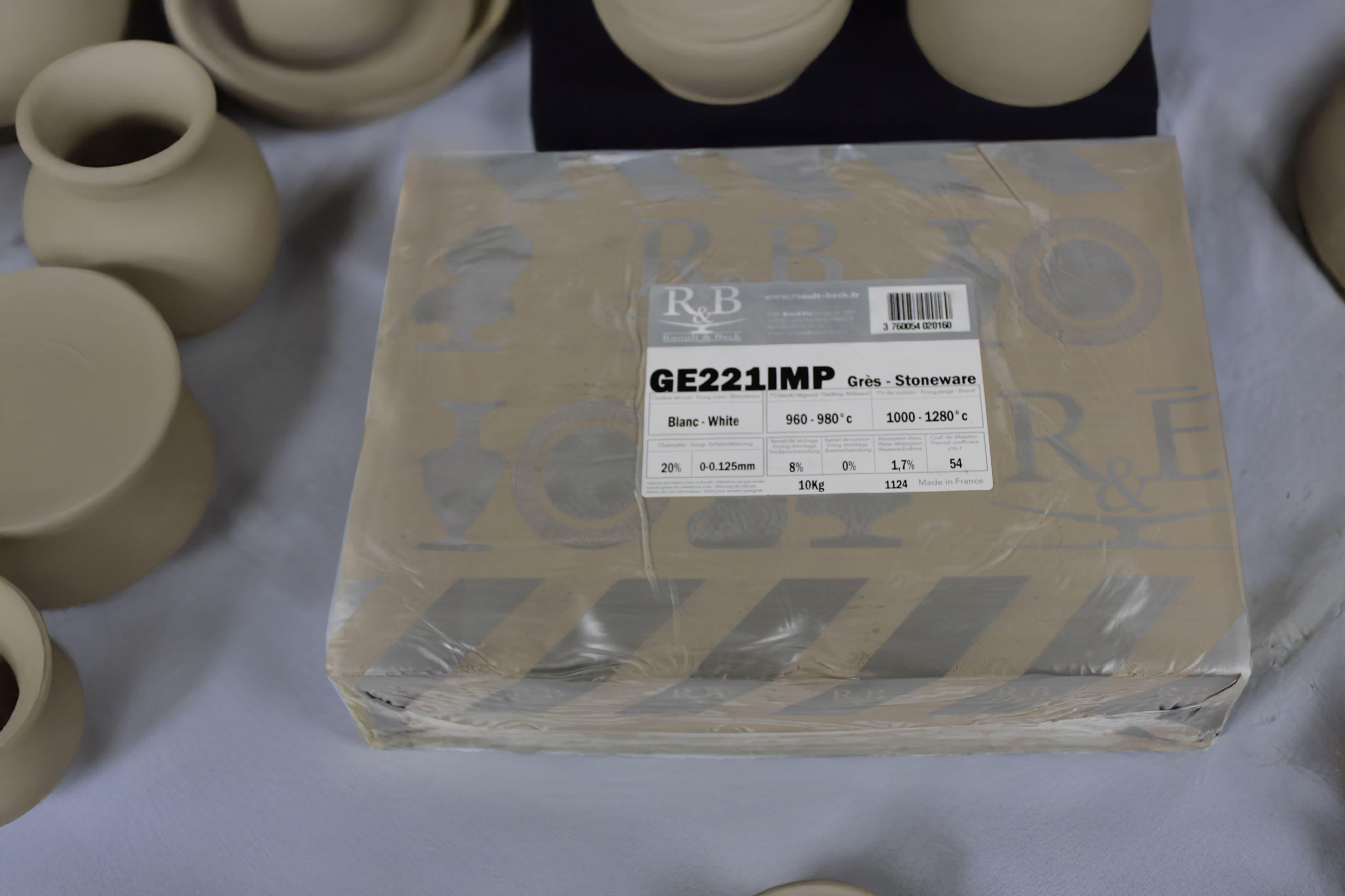 Raoult & Beck GE221 IMP Beyaz Şamotlu Stoneware Çamur